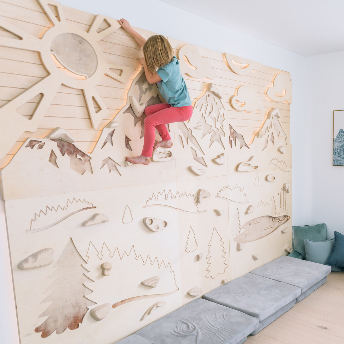 Aesthetic, Sensory-Friendly Indoor Climbing Wall for Kids | Goat Wall