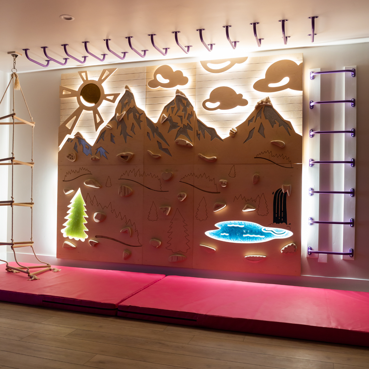 Aesthetic, Sensory-Friendly Indoor Climbing Wall for Kids | Goat Wall