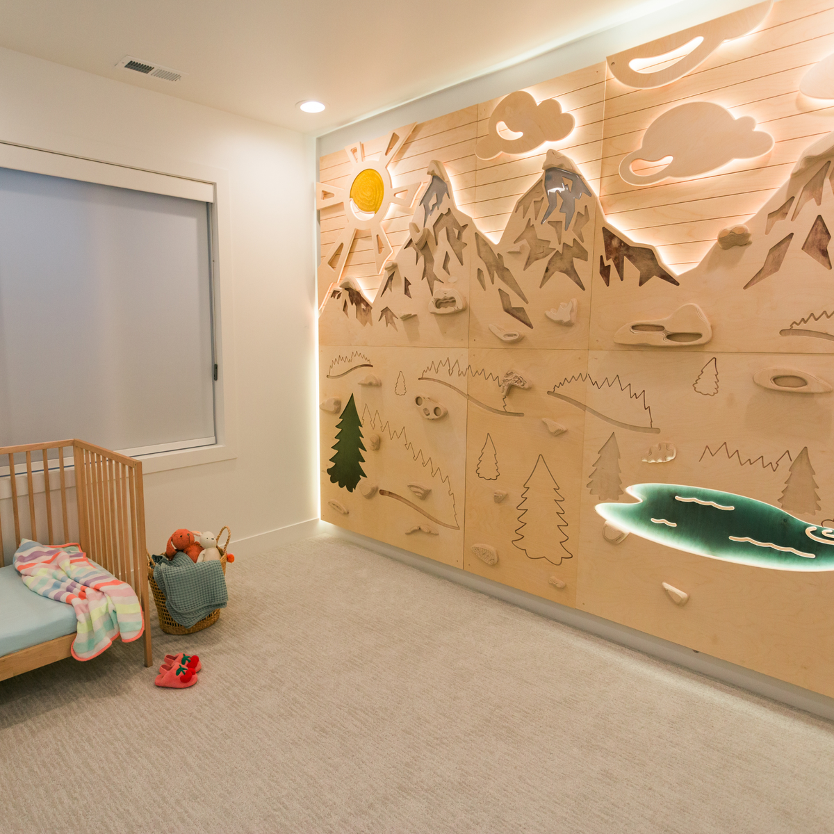 Aesthetic, Sensory-Friendly Indoor Climbing Wall for Kids | Goat Wall