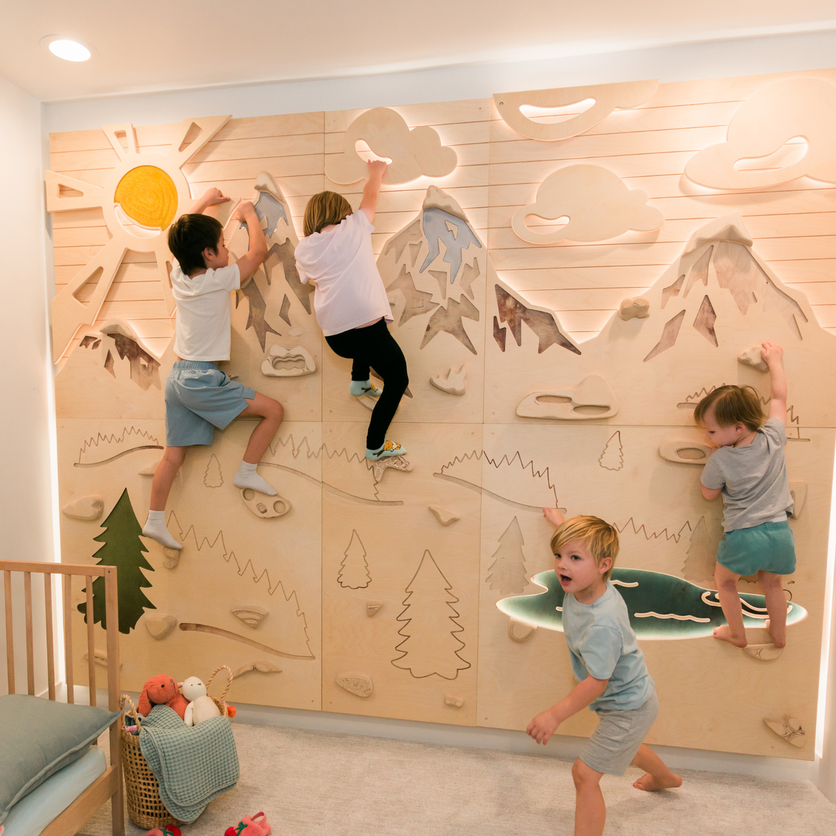 Aesthetic, Sensory-Friendly Indoor Climbing Wall for Kids | Goat Wall