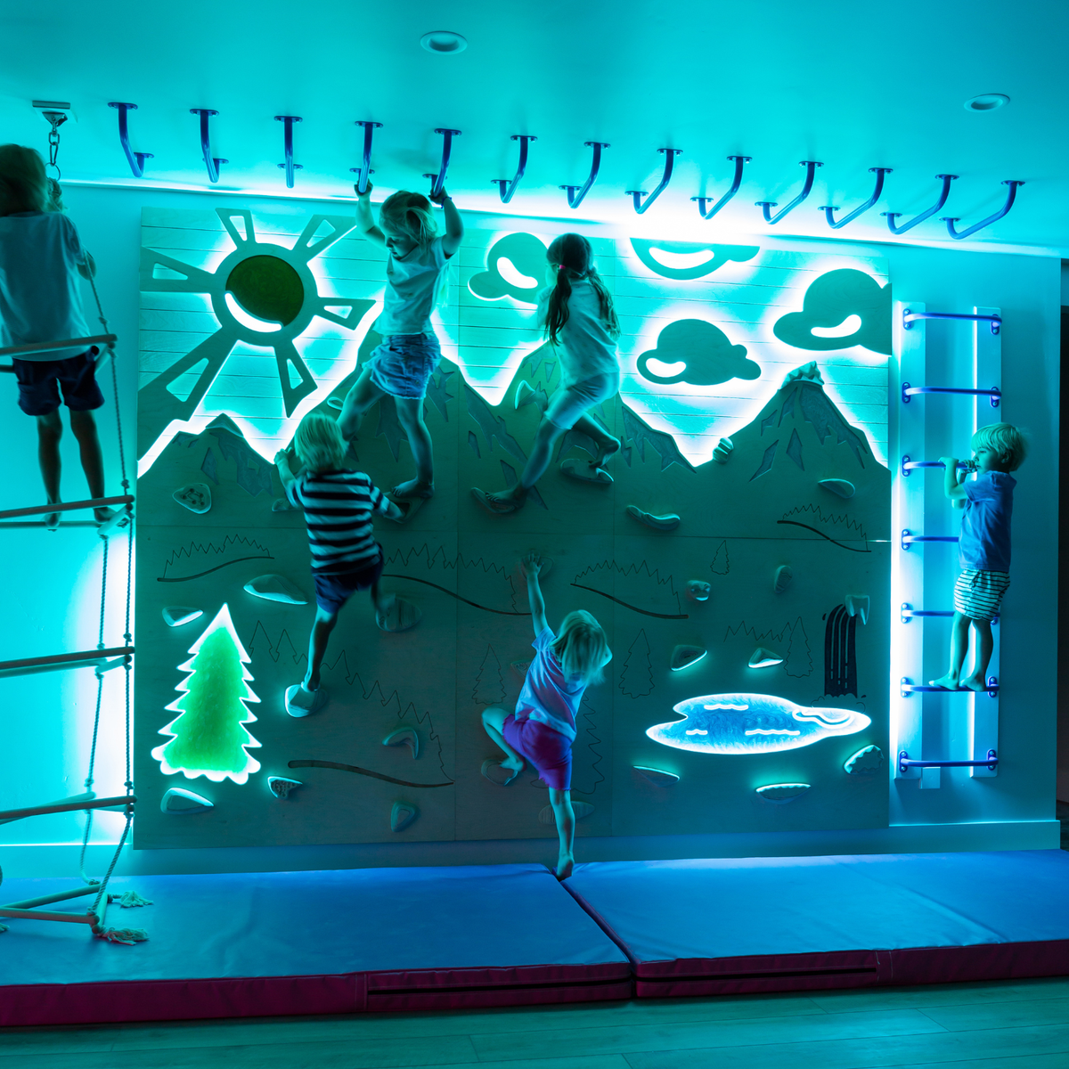 Aesthetic, Sensory-Friendly Indoor Climbing Wall for Kids | Goat Wall