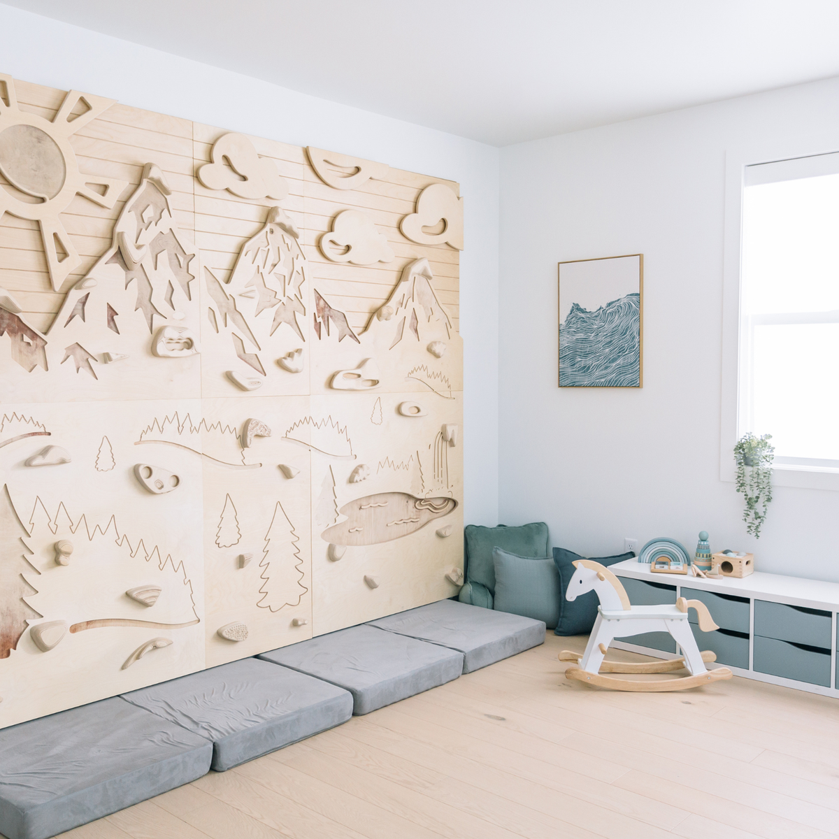 Aesthetic, Sensory-Friendly Indoor Climbing Wall for Kids | Goat Wall