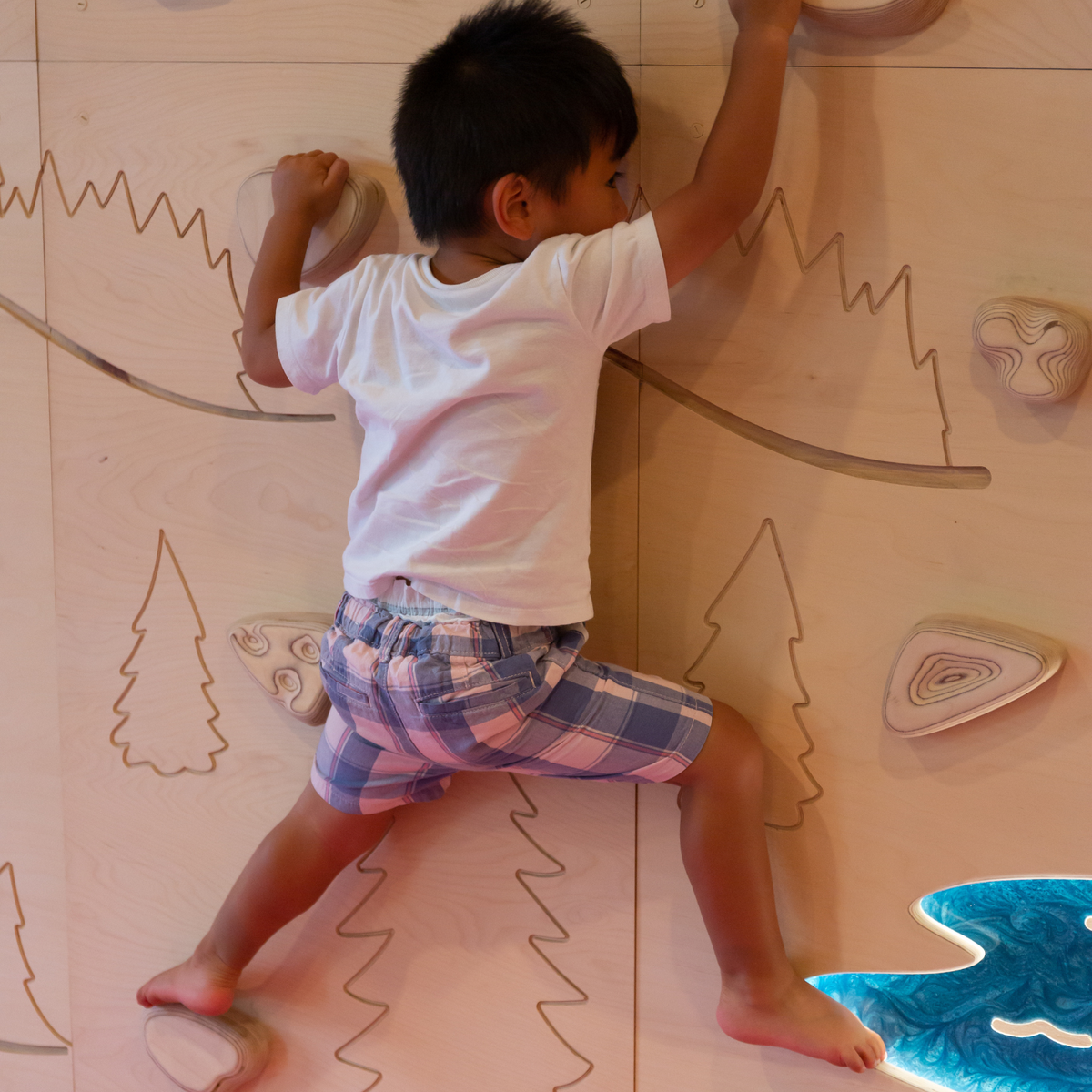 Aesthetic, Sensory-Friendly Indoor Climbing Wall for Kids | Goat Wall