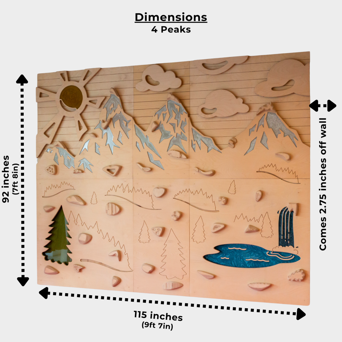 Aesthetic, Sensory-Friendly Indoor Climbing Wall for Kids | Goat Wall