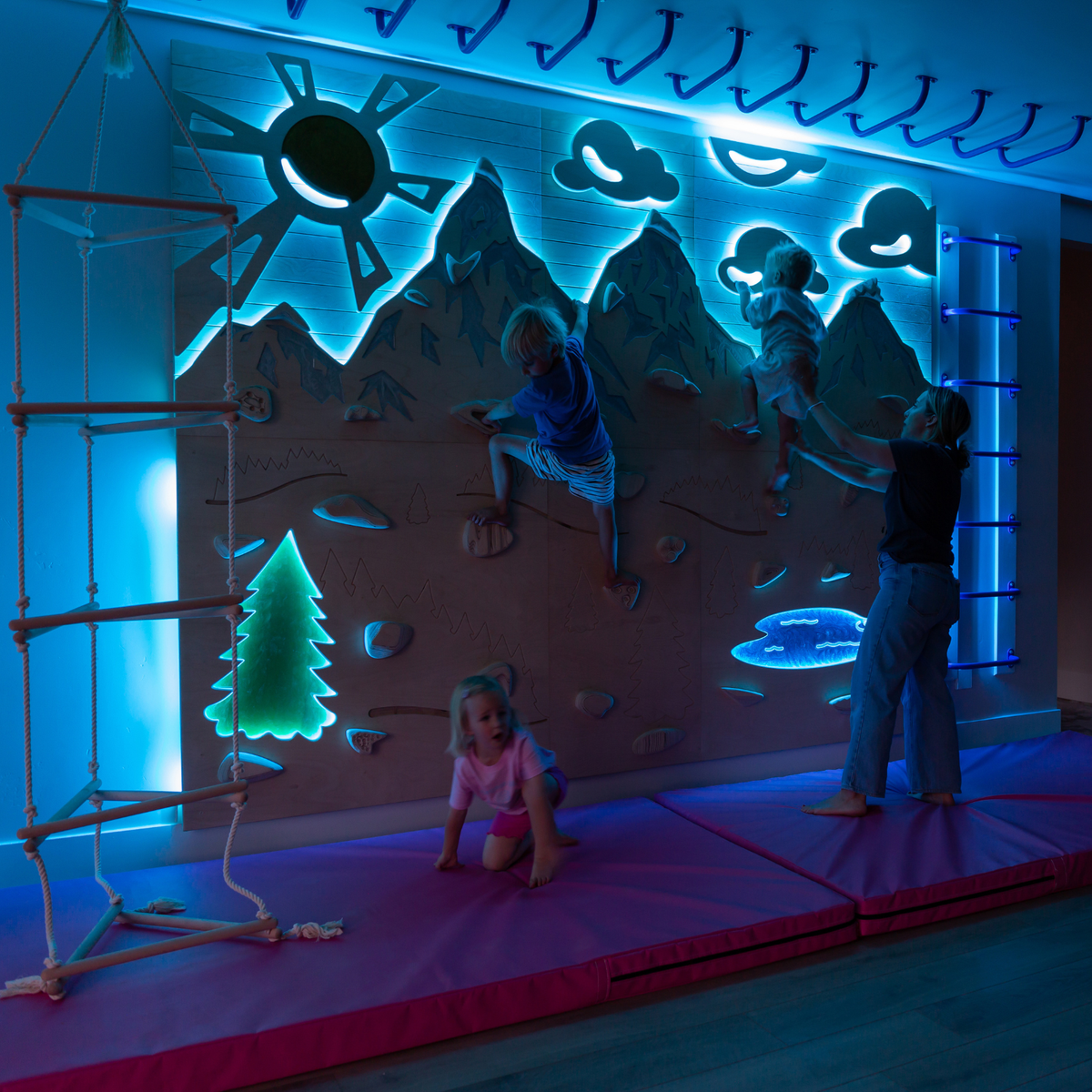 Aesthetic, Sensory-Friendly Indoor Climbing Wall for Kids | Goat Wall