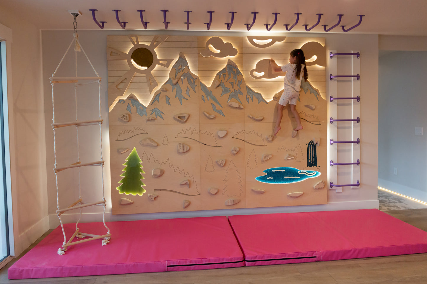 GOAT WALL - Aesthetic Indoor Kids Climbing Wall Kit