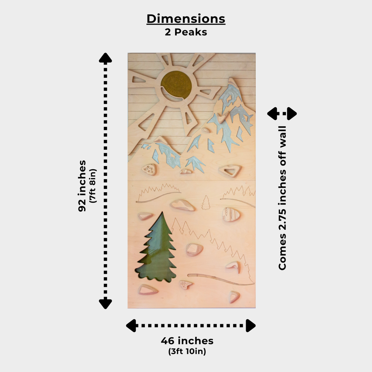 Aesthetic, Sensory-Friendly Indoor Climbing Wall for Kids | Goat Wall