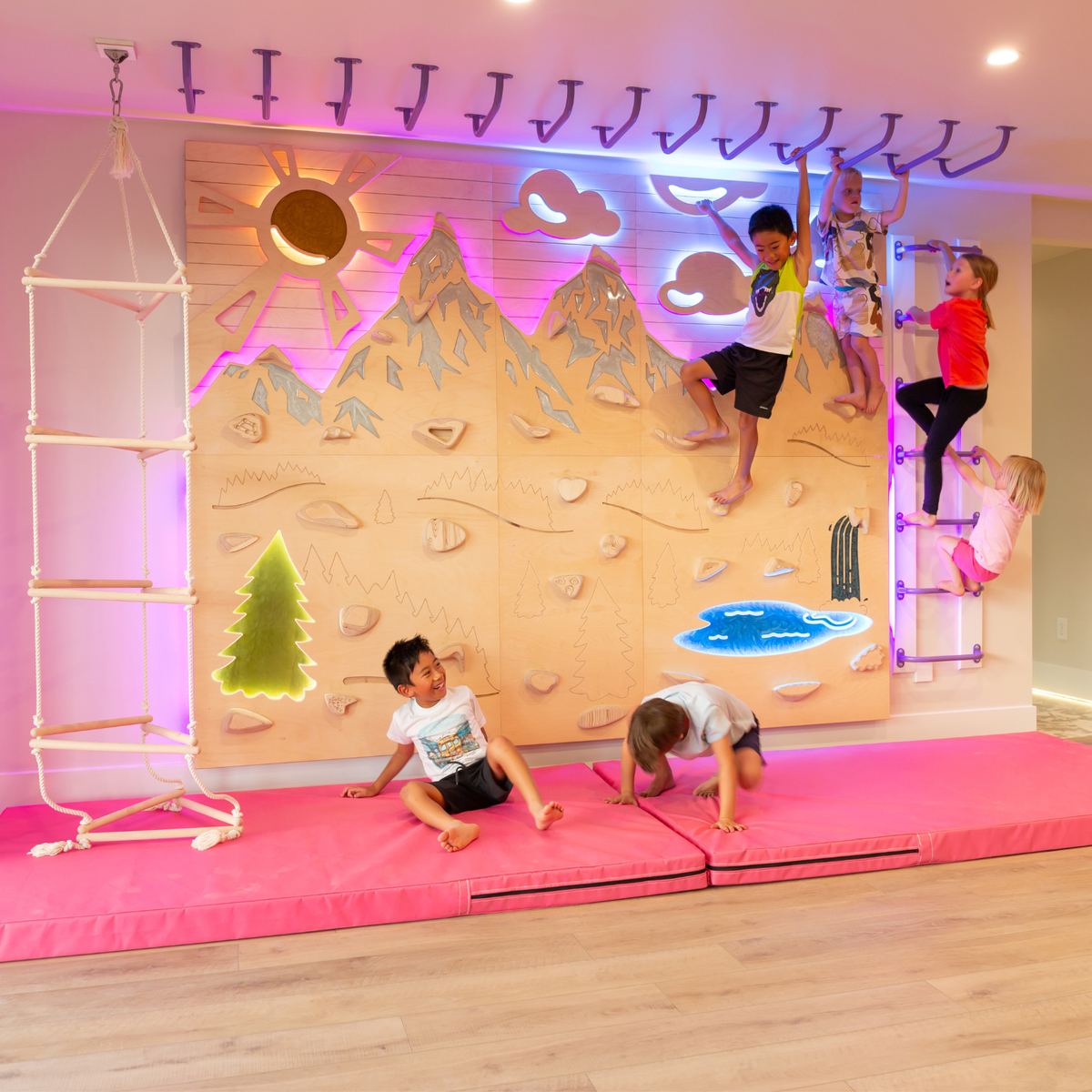 Aesthetic, Sensory-Friendly Indoor Climbing Wall for Kids | Goat Wall