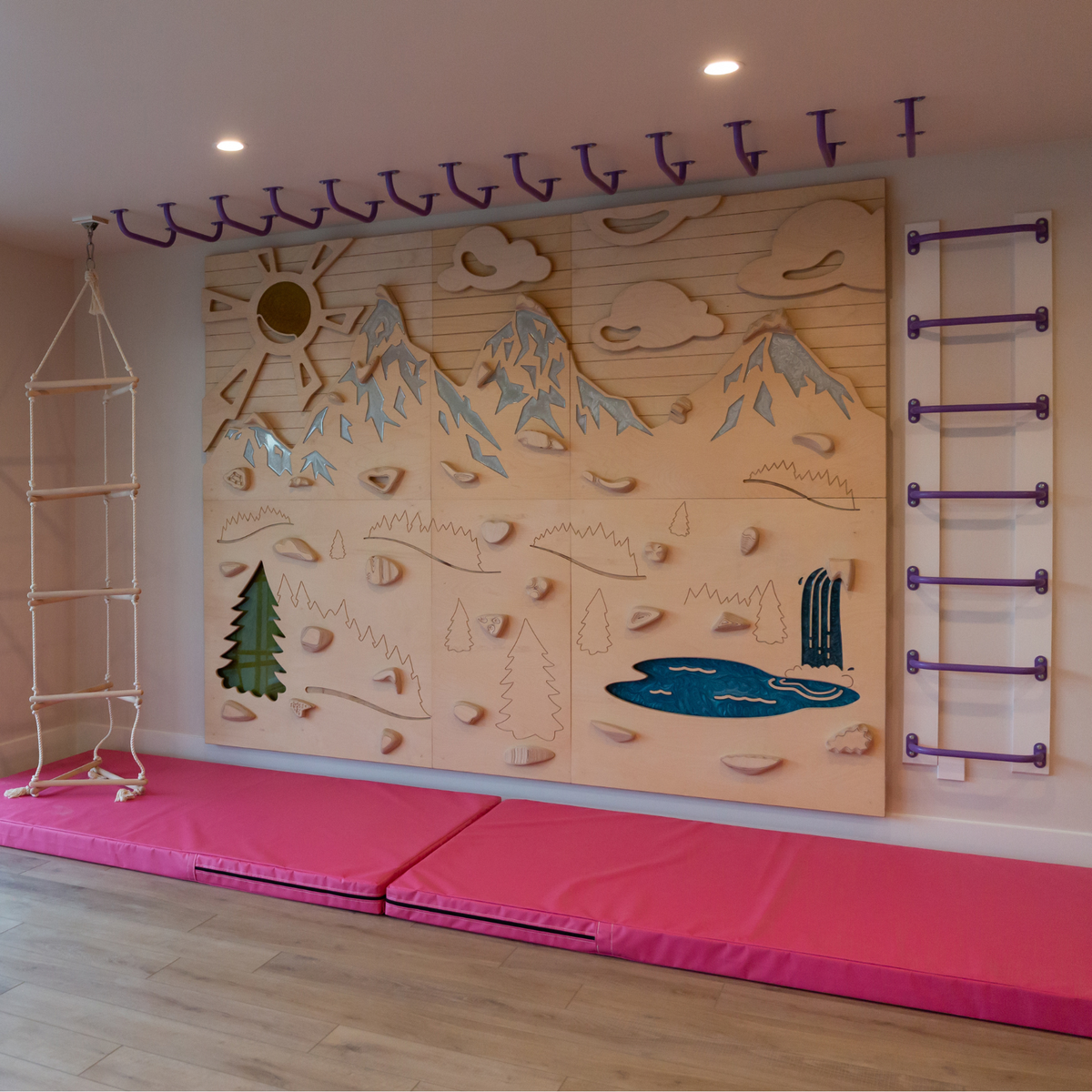 Aesthetic, Sensory-Friendly Indoor Climbing Wall for Kids | Goat Wall