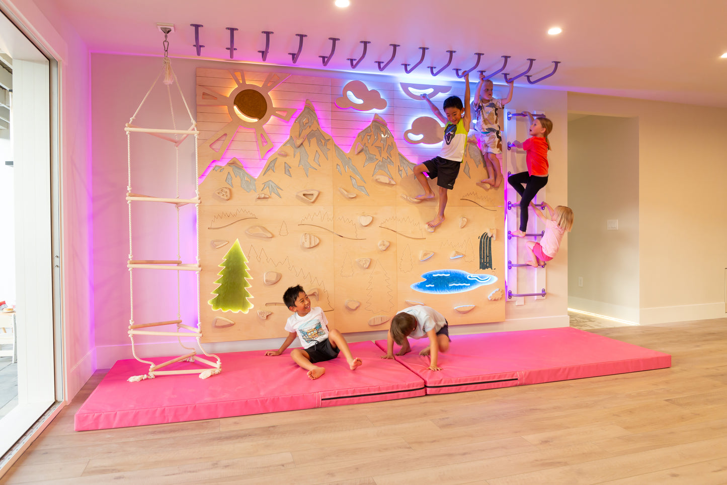 GOAT WALL - Aesthetic Indoor Kids Climbing Wall Kit