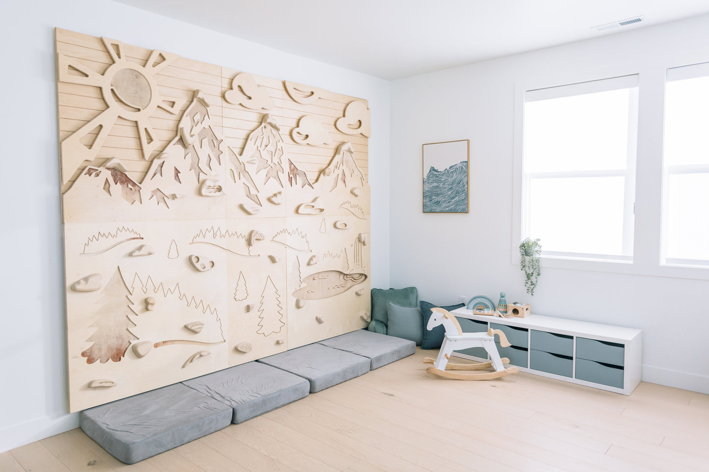 GOAT WALL - Aesthetic Indoor Kids Climbing Wall Kit